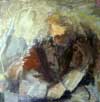 ANTON VELIM, Beethoven am Klavier (Eroica), 97,5 x 98,3 cm, &Ouml;l auf Leinwand, verso Nachlassstempel und "Nr.15 Eroica"