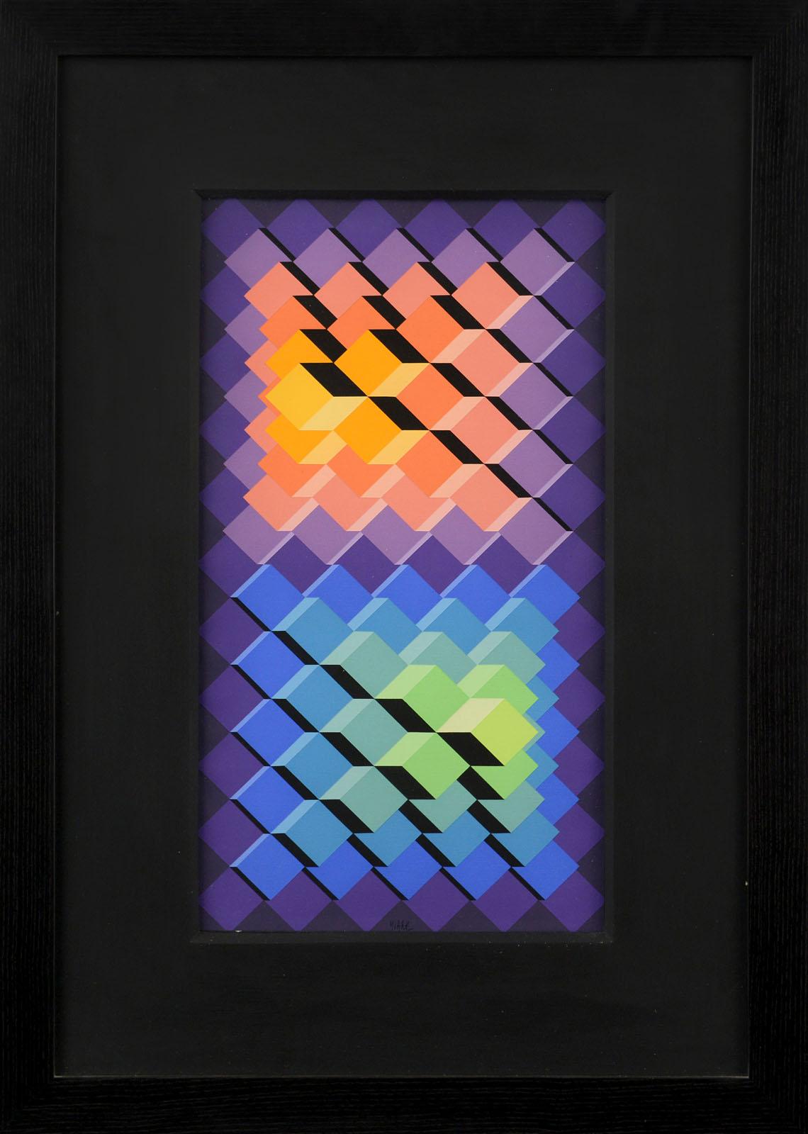 Structure cubique polychrome, 1974