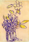 CHRISTIAN ROHLFS, Blumenstilleben, 1933, 33,4 x 24,2 cm, Farbiges Pastell, monogrammiert und datiert, auf Bütten 