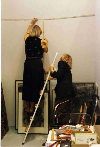 Art Cologne, 1990, Bilderhängung